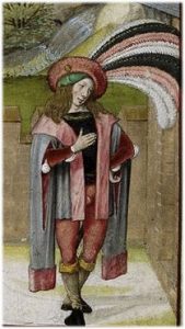 image of a young man in medieval clothing