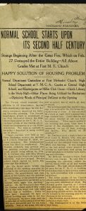 Normal School Starts Upon its Second Half Century; Cortland Standard; March 3, 1919; Memorial Library Archive; Print Newspaper