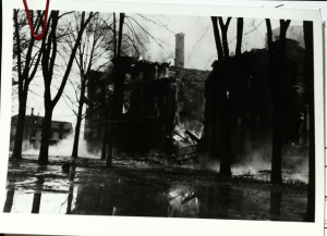 Title: "After The Fire"; Creator: Unknown; Date: Feb. 27, 1919; Source: SUNY Cortland College Archives; Original Format: Photograph