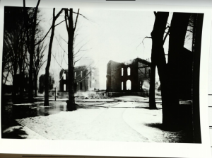 Title: Cortland Fire of 1919; Creator: Unknown; Date: Feb. 27, 1919; Source: SUNY Cortland College Archives; Original Format: Photograph