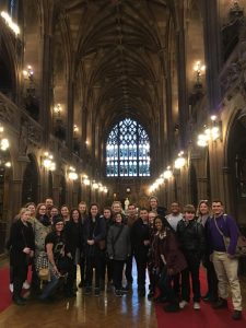 Picture of students at John Rylands Library